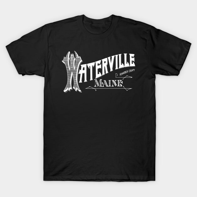 Vintage Waterville, ME T-Shirt by DonDota